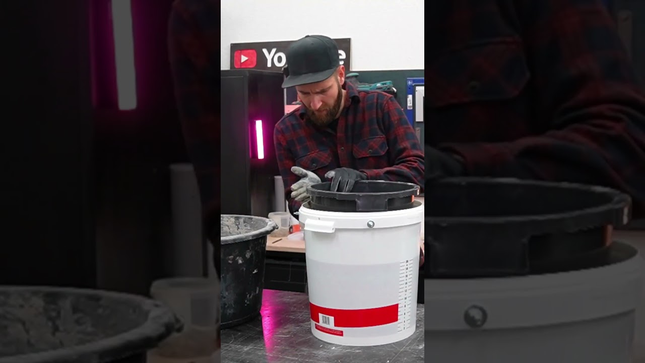 Es ist extrem einfach! So baust du dir selbst einen Pflanzk&uuml;bel aus Beton! #diy #beton