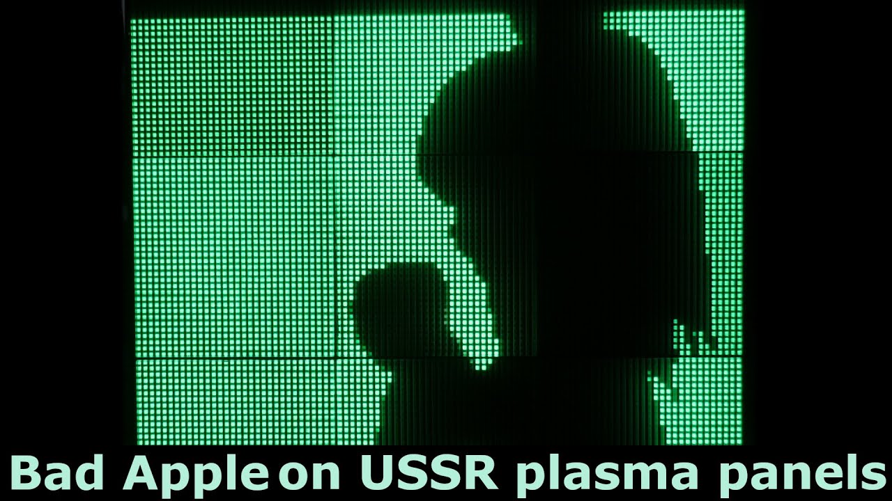 【東方】Touhou - Bad Apple on USSR plasma panels【影絵】
