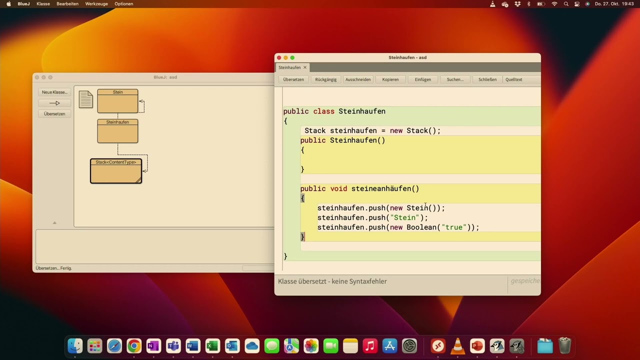 Die Datenstruktur Stack im NRW-Abitur - Wissenswertes zur Einbindung, Typcasting und Typparametern