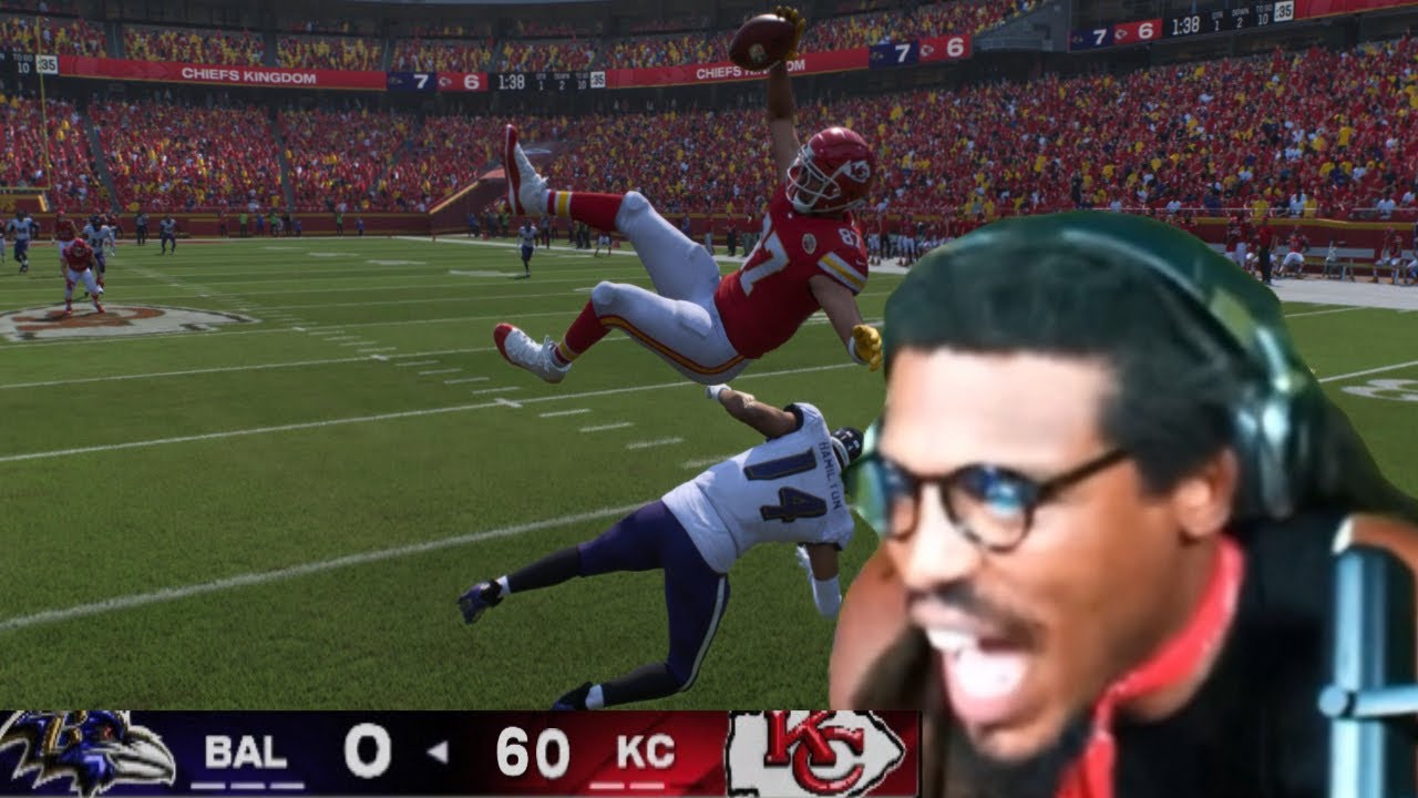 Кэм Ньютон уничтожает противников в Madden 25!! (Это нечестно)