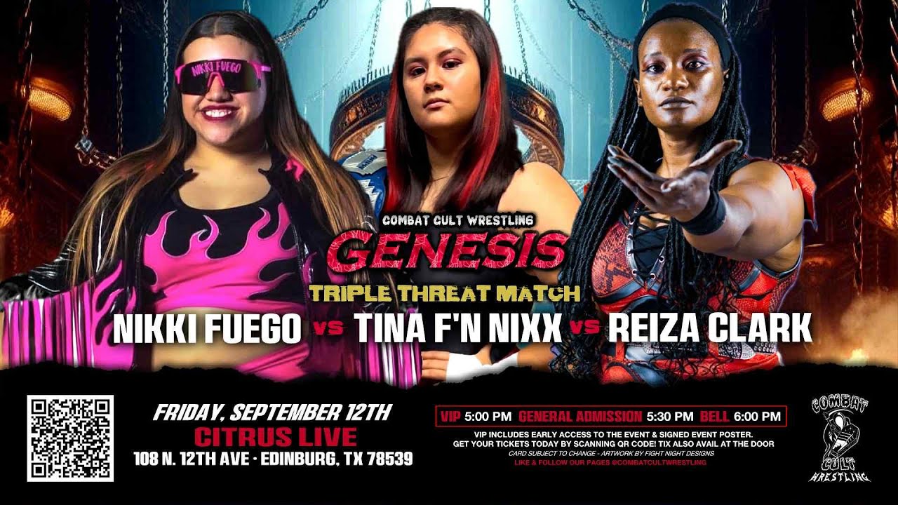 Nikki Fuego vs Tina Nixx vs Reiza Clarke | Combat Cult Wrestling| FULL MATCH
