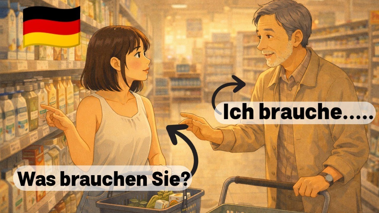 Deutsch A2 lernen | 10 kurze Dialoge über Essen fürs Gehirn