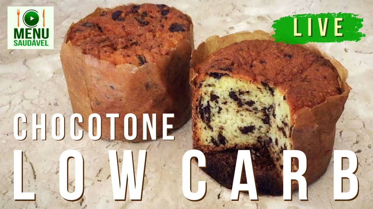 🔴 Chocotone DOS DEUSES Low Carb - Panetone Low Carb || LIVE para seu NATAL Low Carb!!!