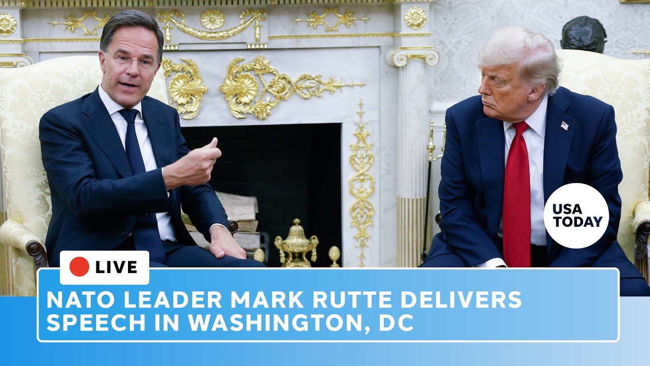 Live: As Trump considers NATO withdrawal, Mark Rutte delivers speech in Washington DC