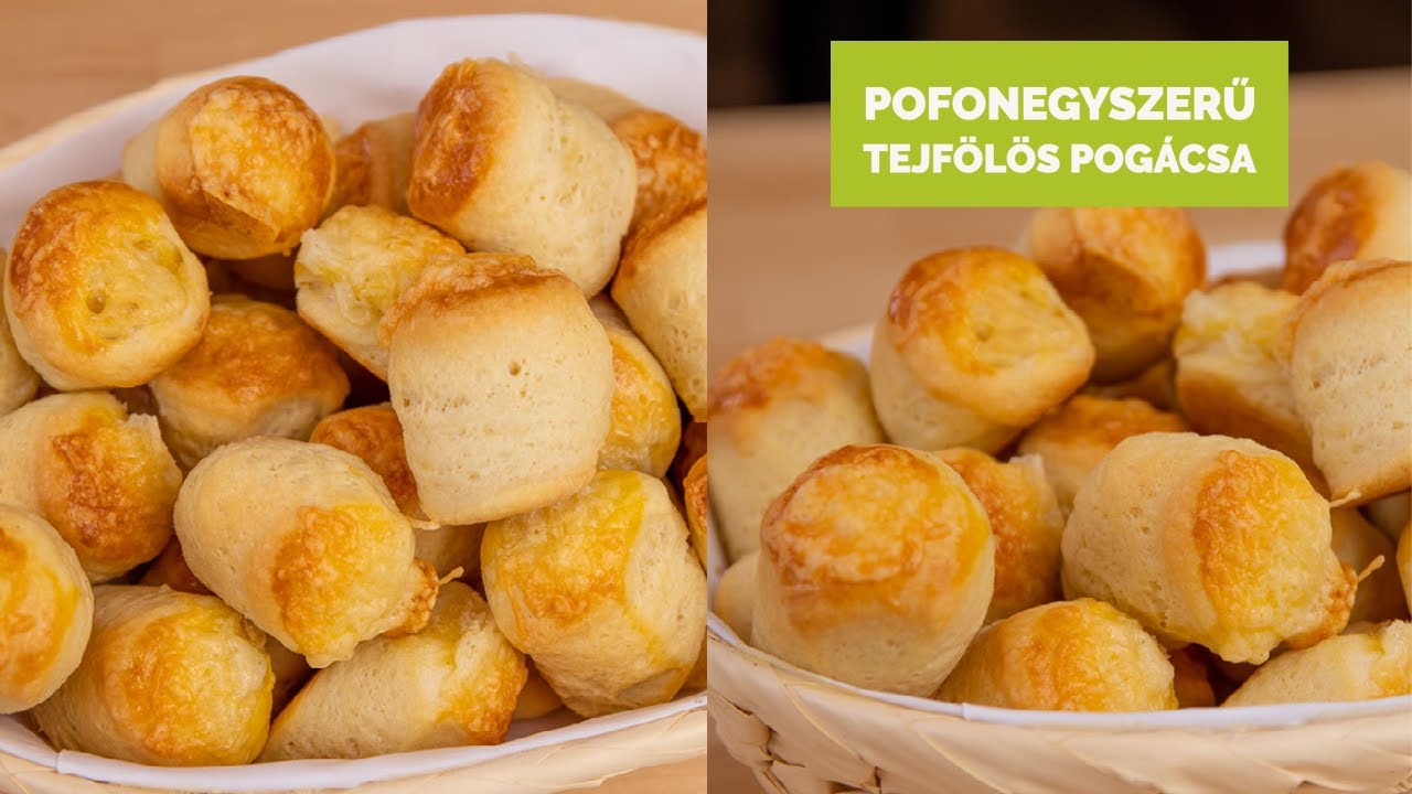Egyszerű tejf&ouml;l&ouml;s pog&aacute;csa
