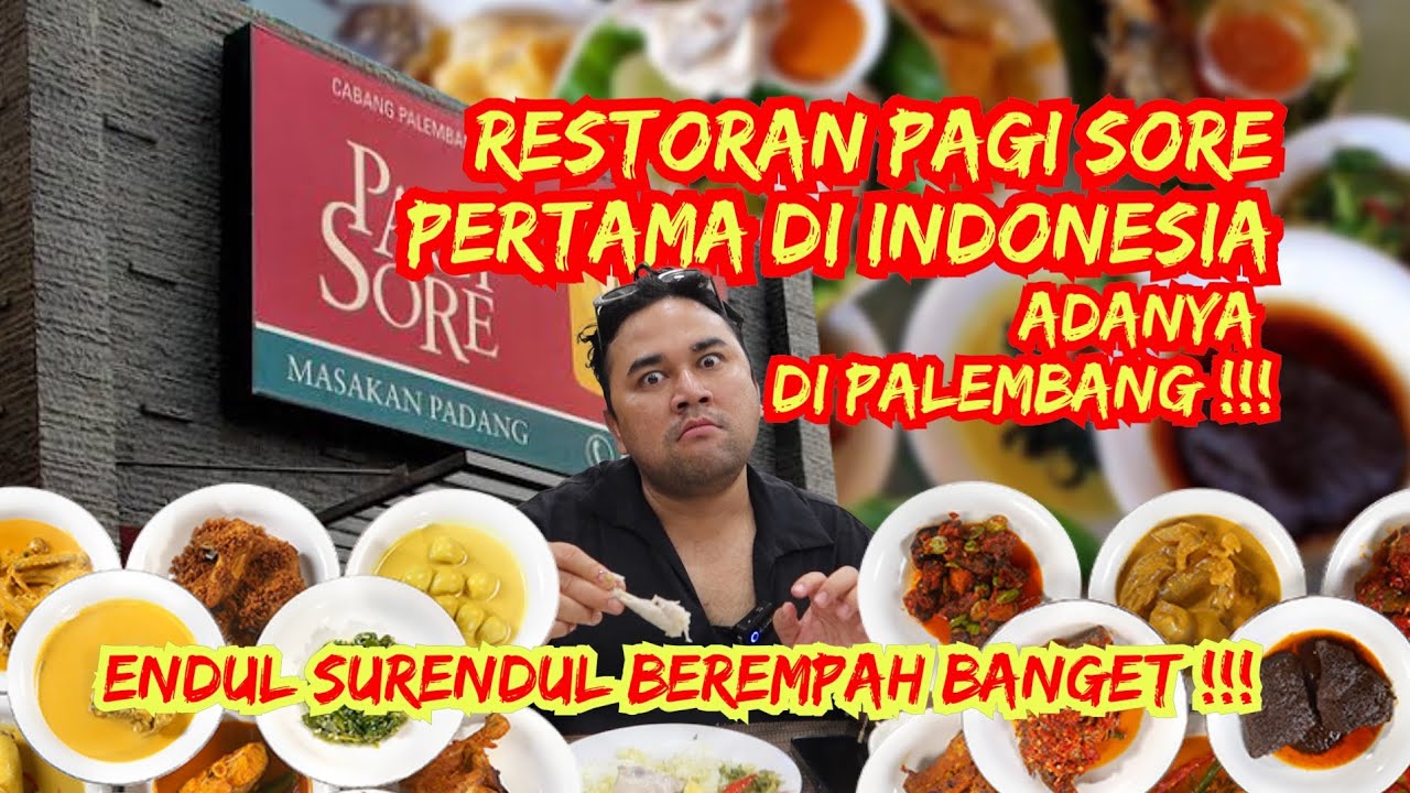RESTO PADANG PAGI SORE PALING OTENTIK ADANYA DI PALEMBANG🔥SAKING ENAKNYA, SAMPE NAMBAH BERKALI-KALI