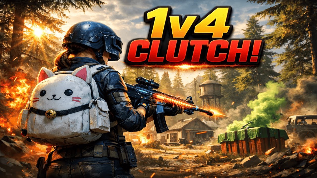 1v4 CLUTCH! 😱 How I wiped the whole squad in BGMI | ZombizVijay