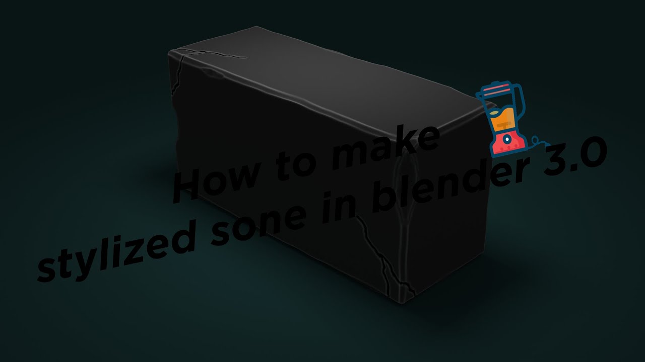 | How to make stylized stone using geometry node | Blender 3.0 Tutorial |