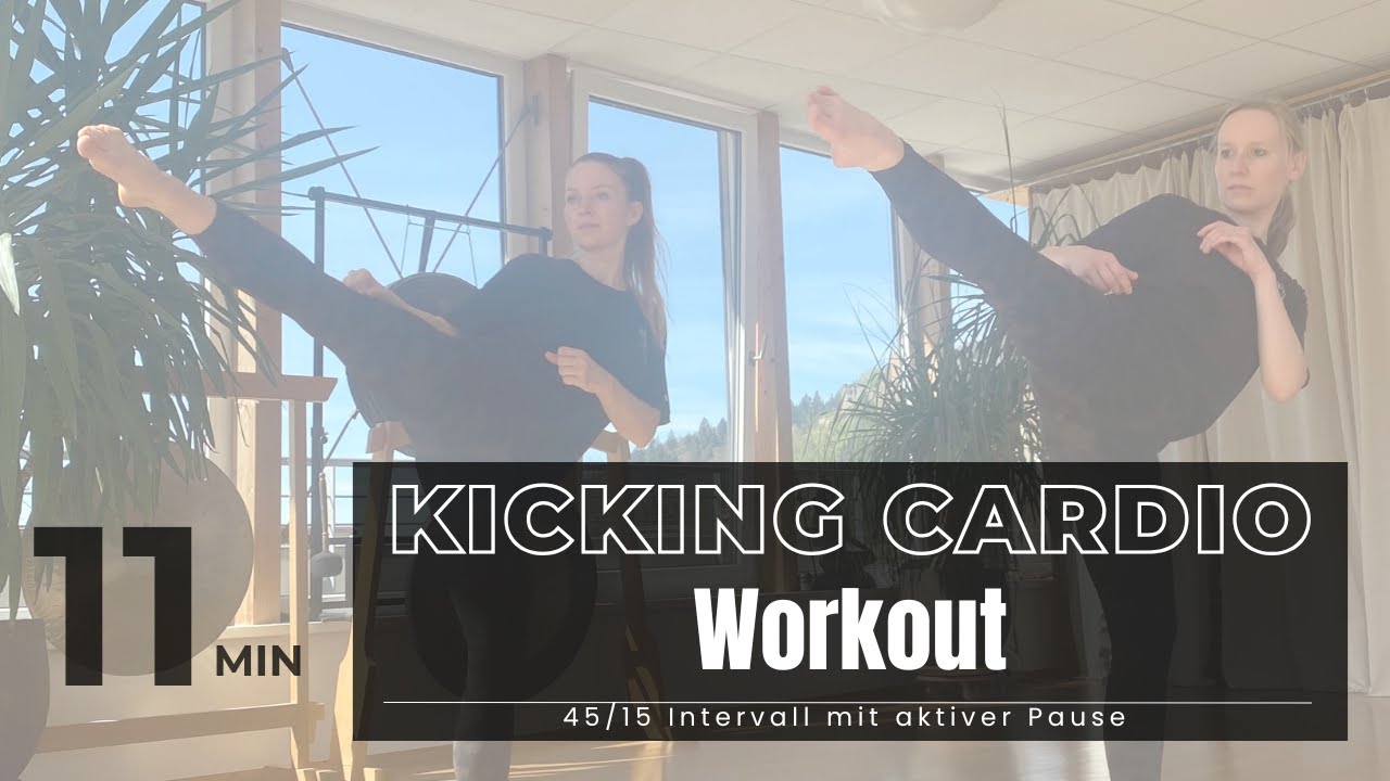 11 MIN KICKING CARDIO | 45/15 Intervall mit aktiver Pause