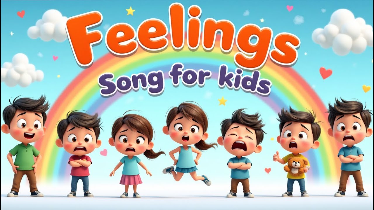 Feelings Song for Kids 😊 | Learn Emotions - Happy, Sad, angry & more with Music | KidsLearn Rhymes