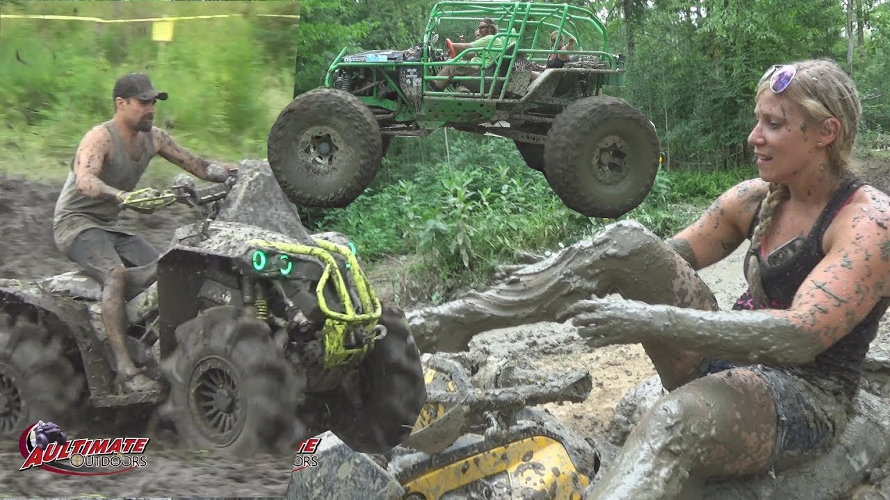 ATV'S MUD STUCK TRUCKS GONE WILD YODERLAND MUD PARK PT 7