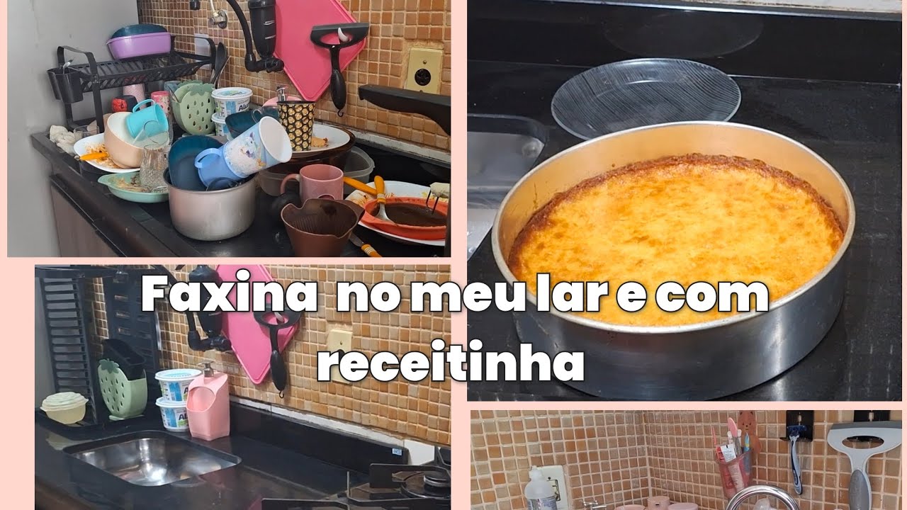 Faxinando meu apartamento e uma receitinha facil e deliciosa de bolo de milho