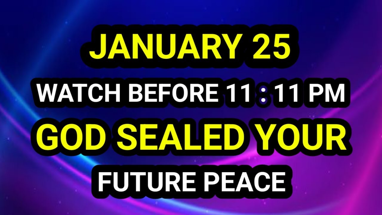 Chosen One , God Has Secured Your Peace -This Season Is Different