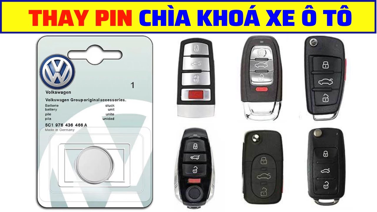 Thay Pin Chìa Khóa xe Ô Tô Volkswagen Remote Smartkey