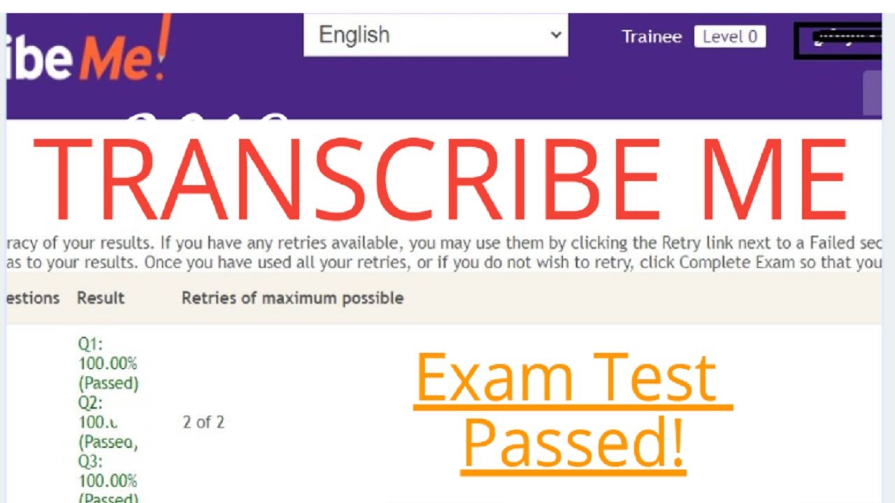 How To Pass TranscribeMe Exam Answers 2020 | MCQ and Style Guide Questions Answers