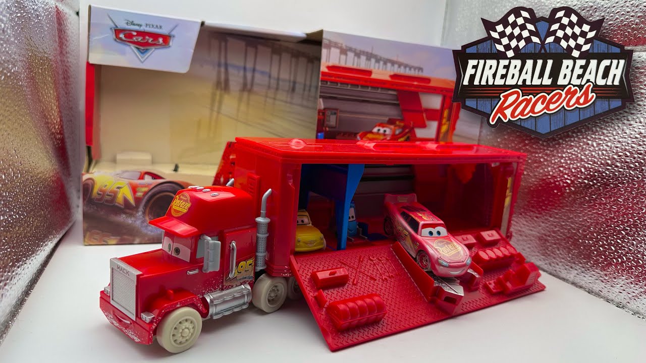 2018 Cars Fireball Beach Racers Mack Hauler Unboxing & Review | What’s The Story Behind The Semi?
