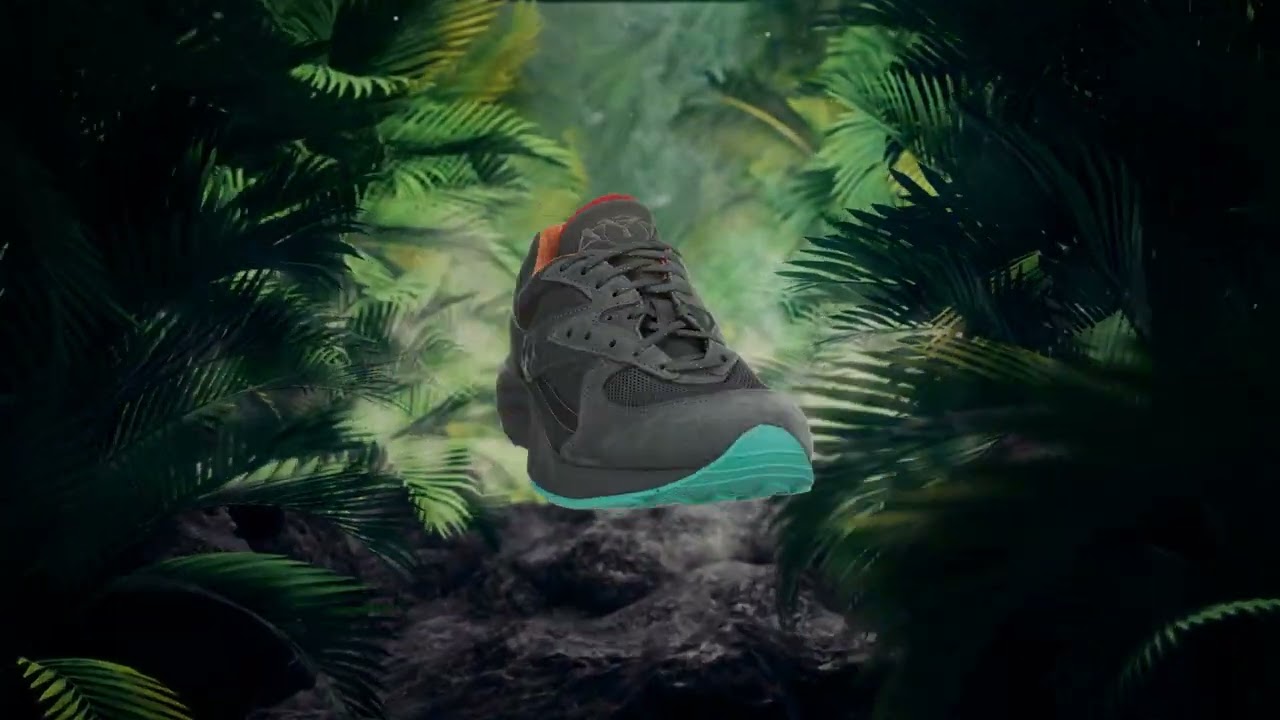 The Saucony x Raised By Wolves shoe #pastwork