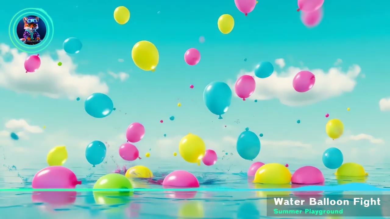 💥 WATER BALLOON FIGHT! 🔥 Epic Kids Summer Song (K-pop x Caribbean Style!)