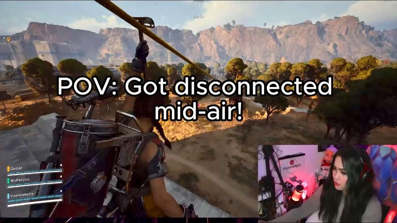 Я рухнула в воздухе на зиплайне... и вот что случилось! 😱 #VixenValkyrie #arcraidersgameplay