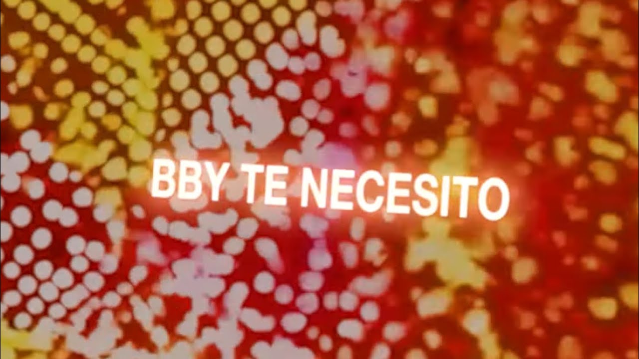 Diana Meril - Bby te necesito (Lyric Video)