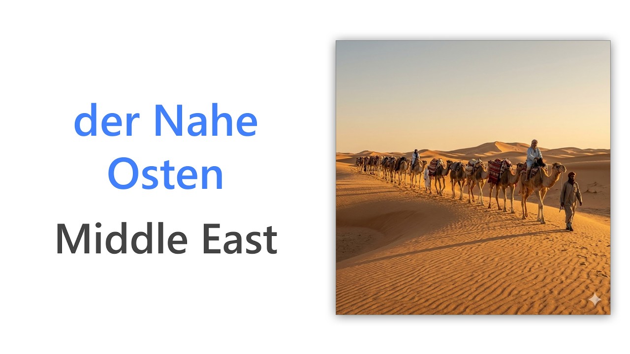 54 German Words for the Middle East | B1 German Vocabulary