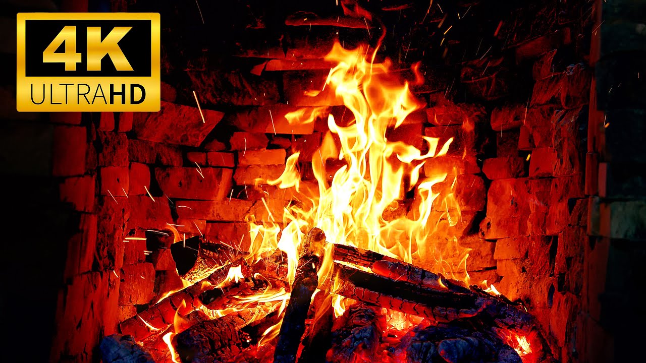 🔥 The COZIEST Burning Fireplace 4K UHD🔥 Relaxing Fireplace with Dancing Flames | Fireplace Ambience