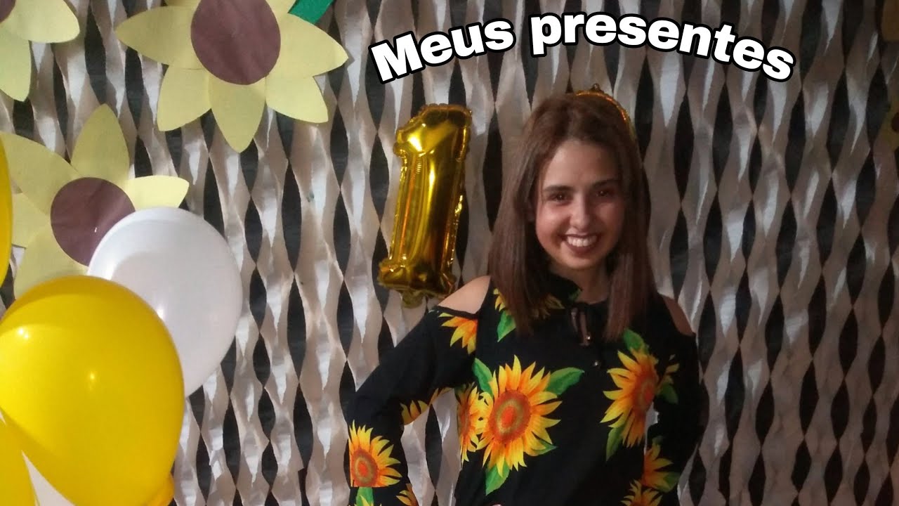 Meus presentes de aniversário de 19 anos