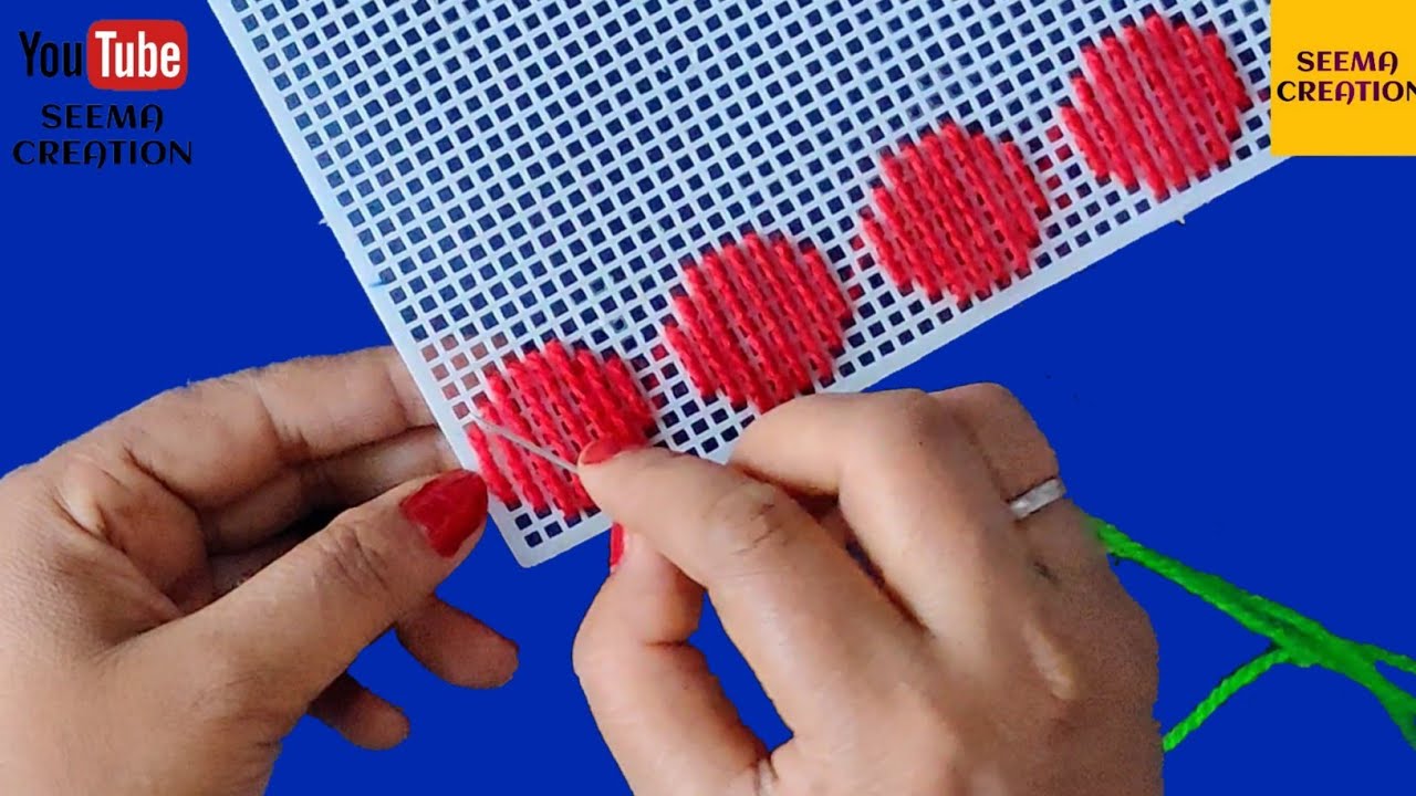 BEAUTIFUL AND LATEST PLASTIC CANVAS DESIGN IDEA STEP BY STEP