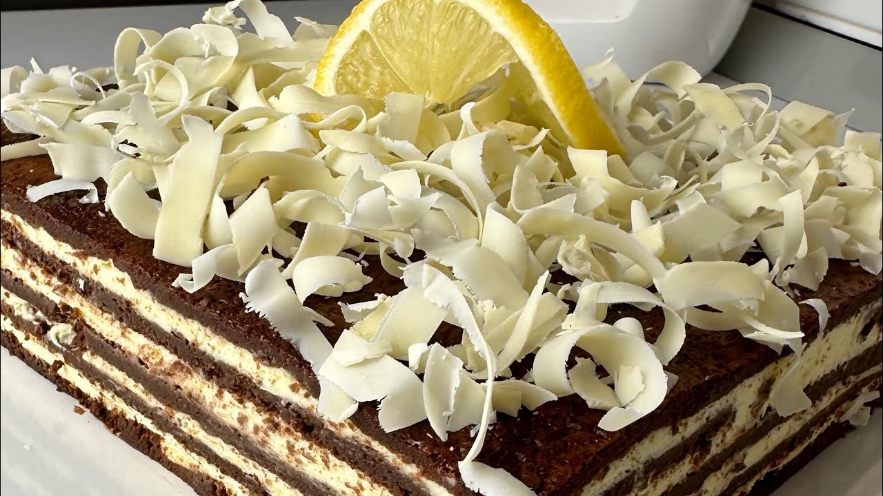 Prajitura cu ciocolata si lamaie, un adevarat rasfat iar foile nu contin faina🍰👌🍋🍫#prajitura