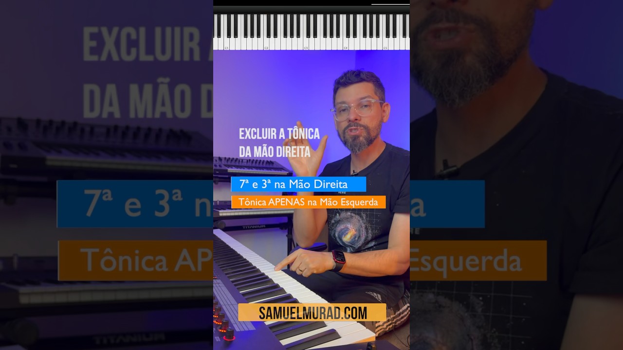 Treino eficiente para a troca de acordes #jazzpiano #campoharmonico #samuelmurad