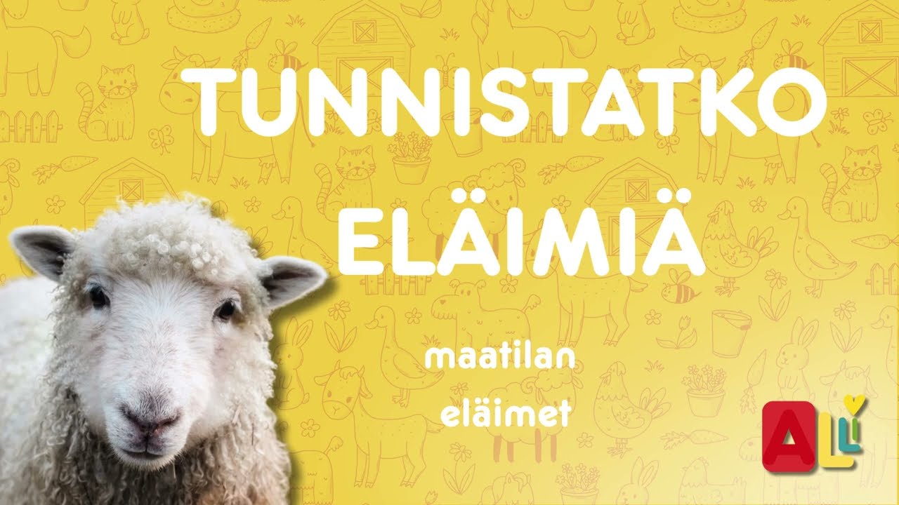 Tunnista maatilan eläimet I Eläinvisa lapsille
