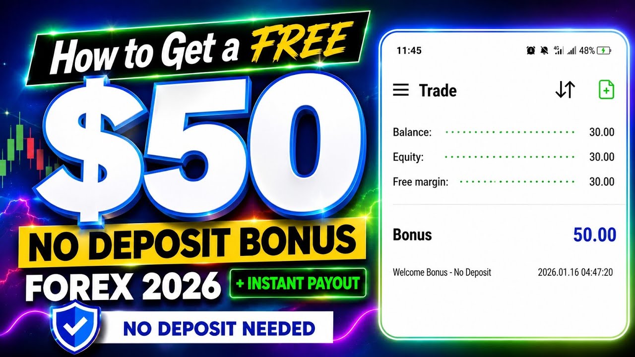 How to Get a FREE $50 No Deposit Bonus Forex in 2026 | no deposit needed 