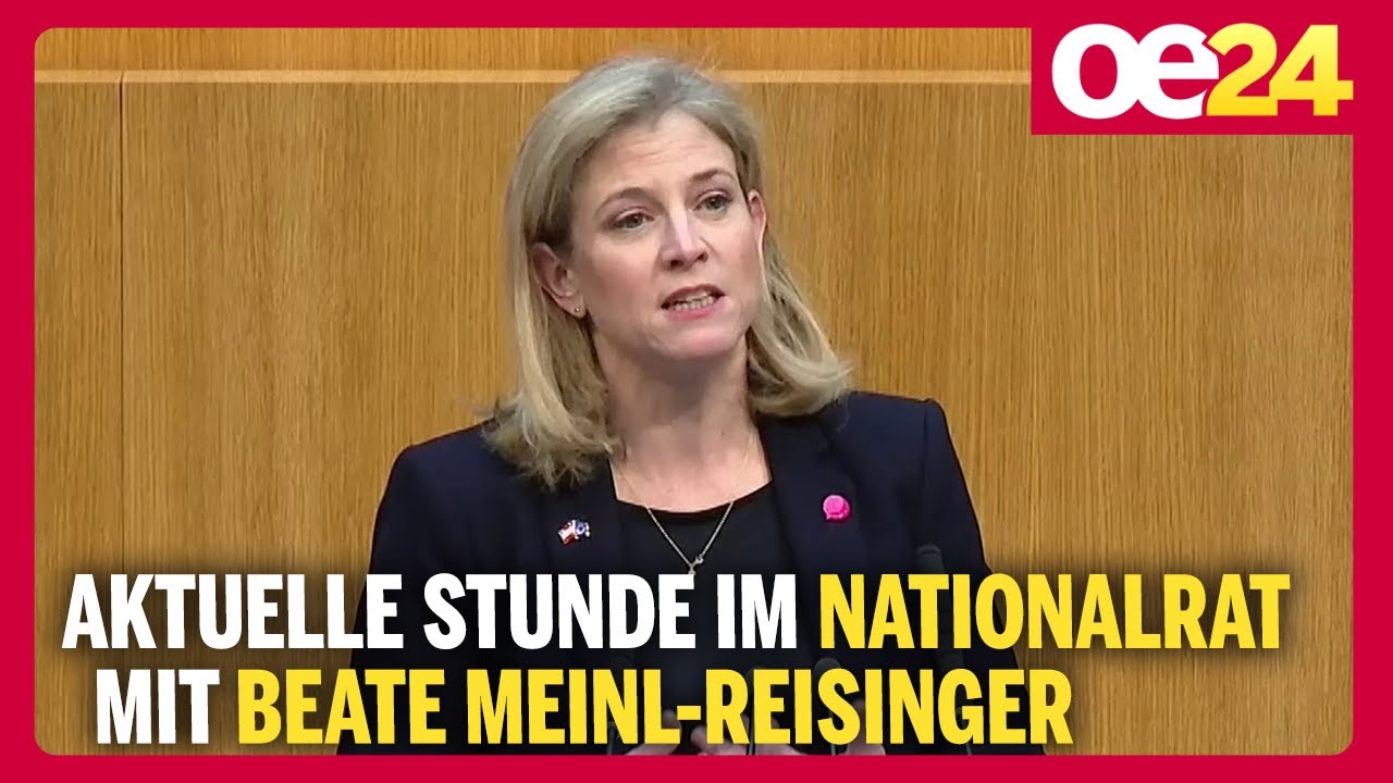 Aktuelle Stunde im Nationalrat mit Beate Meinl-Reisinger