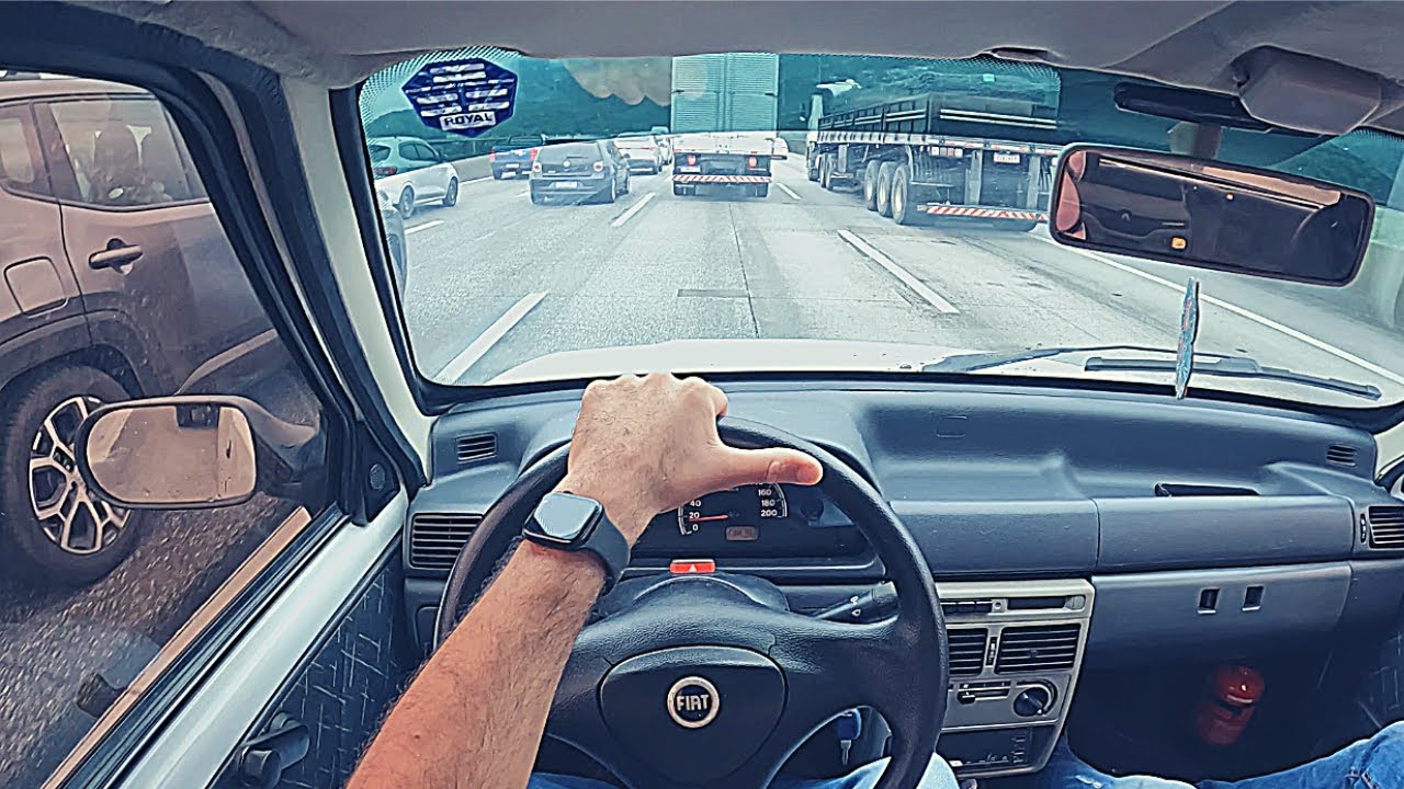 SUBINDO A SERRA DE FIAT UNO! *rodovia dos imigrantes*