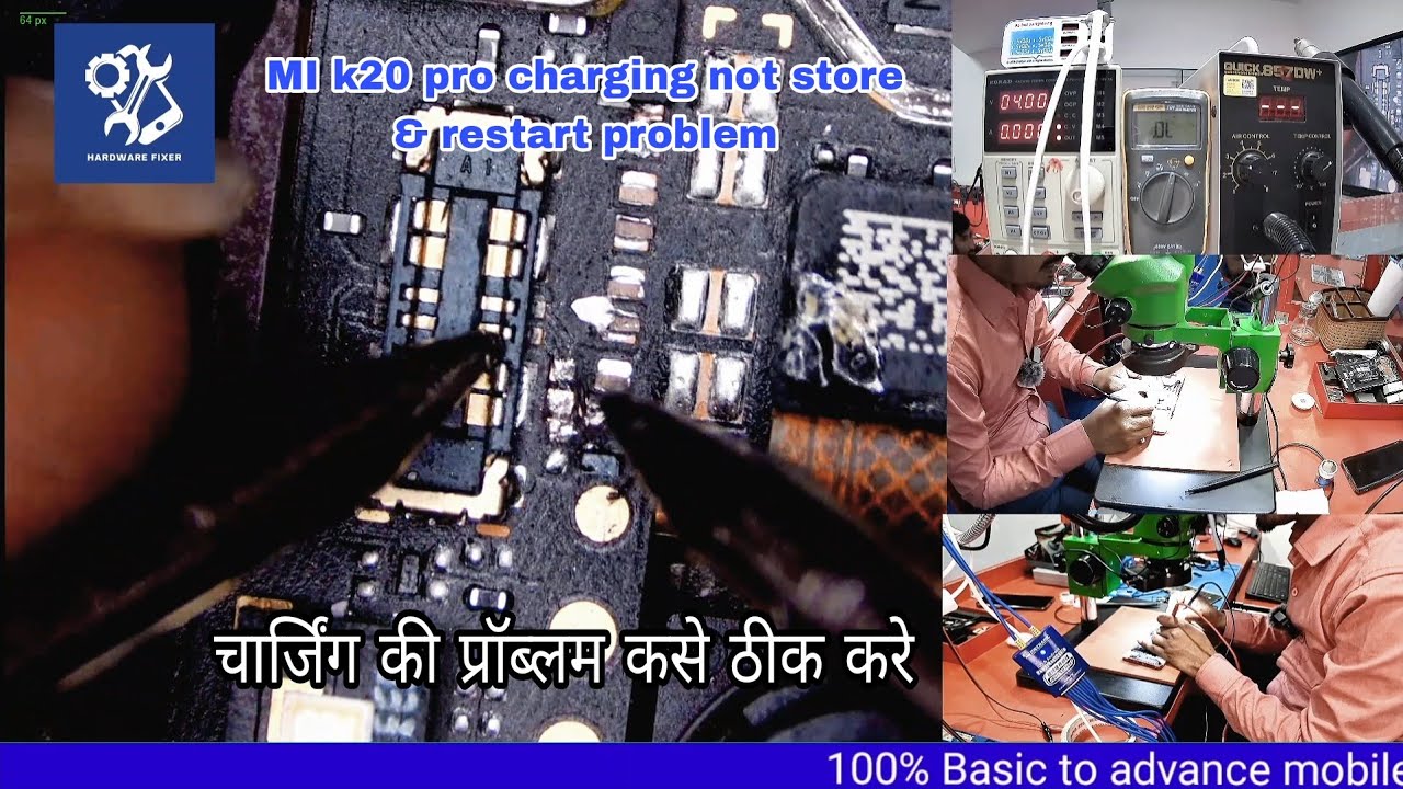 MI k20 perp charging not store & restart problem hardware Fixer institute