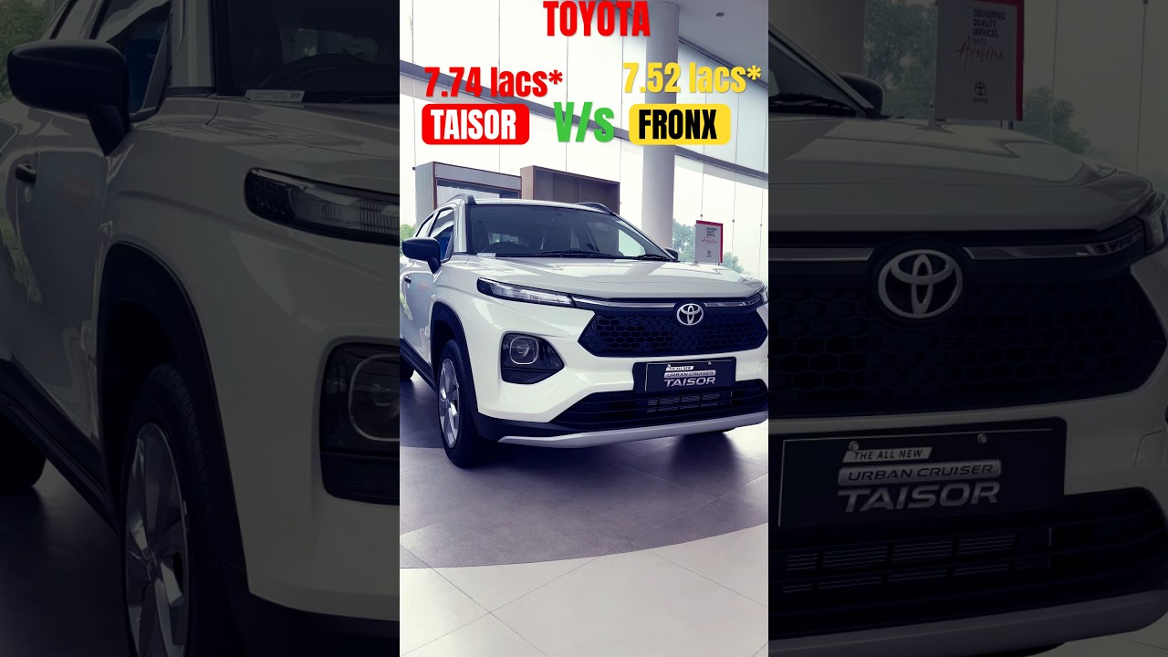 Toyota TAISOR v/s FRONX #taisor #toyotataisor