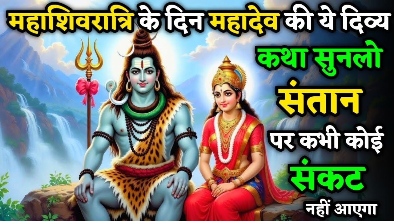 महाशिवरात्रि के दिन महादेव की ये दिव्य कथा सुनलो संतान पर कभी कोई संकट नहीं आएगा| Mahashivratri Vrat