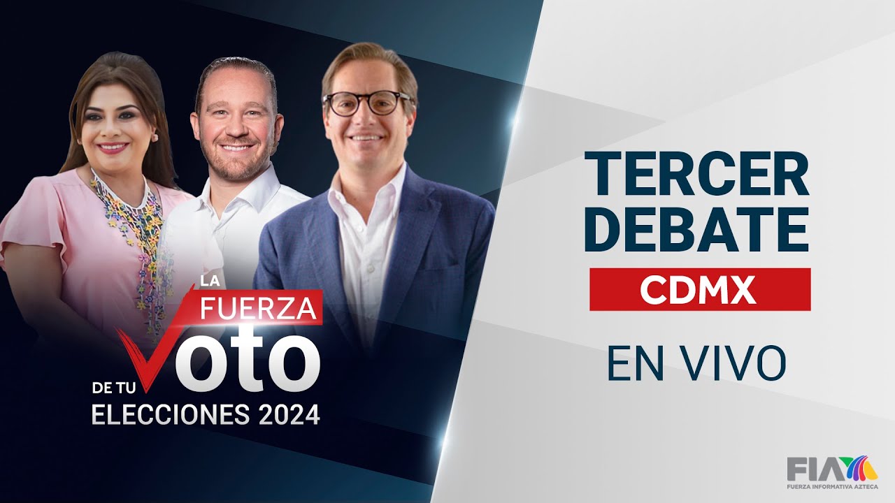 #ENVIVO | Tercer debate chilango a Jefatura de Gobierno de CDMX 2024