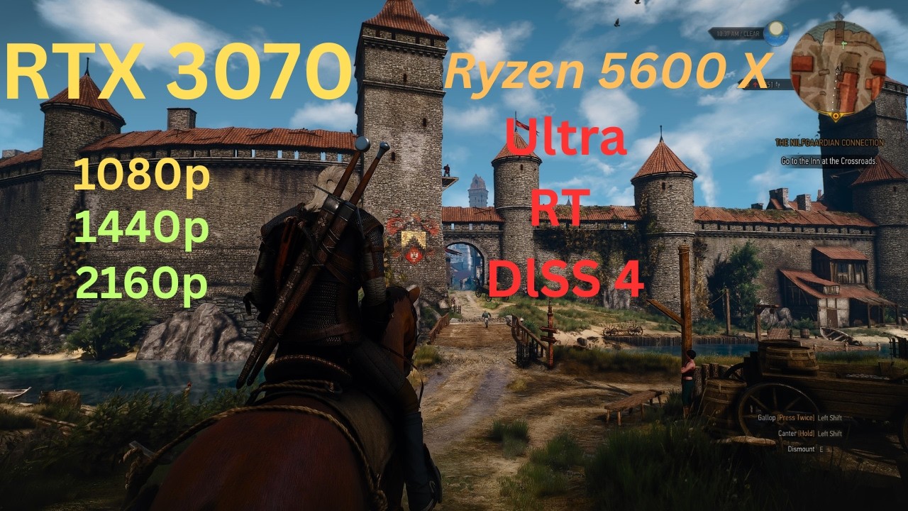 Witcher 3 | RTX 3070 Ryzen 5600X | 1080p/1440p/2160p | Ultra/Ultra+/RT/RT Ultra | DLSS 4