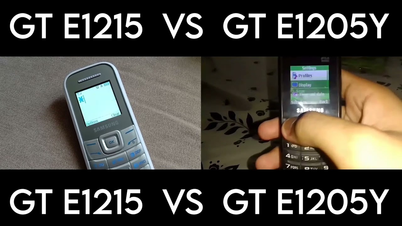 SAMSUNG GT E1215 CANCAN V2 vs SAMSUNG GT E1205Y CANCAN