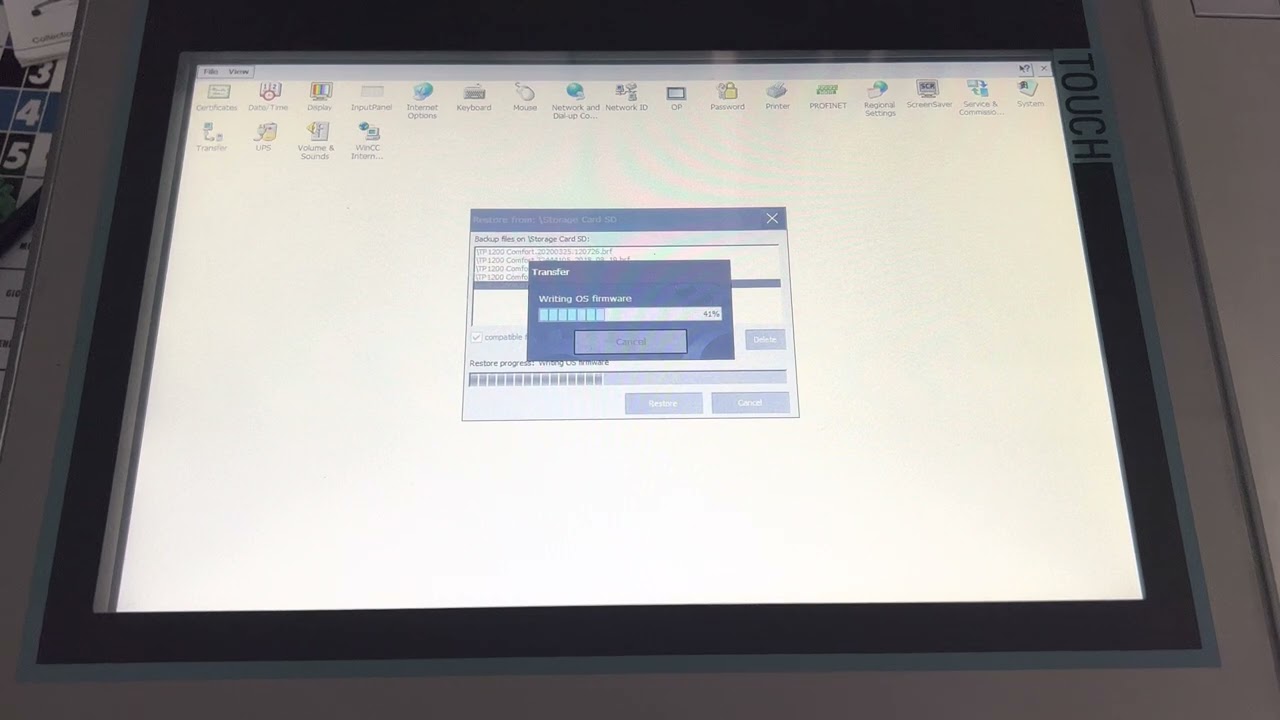 HOW to Restore your Backup from Siemens HMI Panel Confort