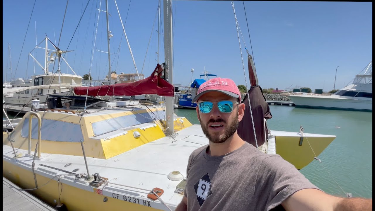Walk through our $2 Catamaran before we sail it from SF to LA!