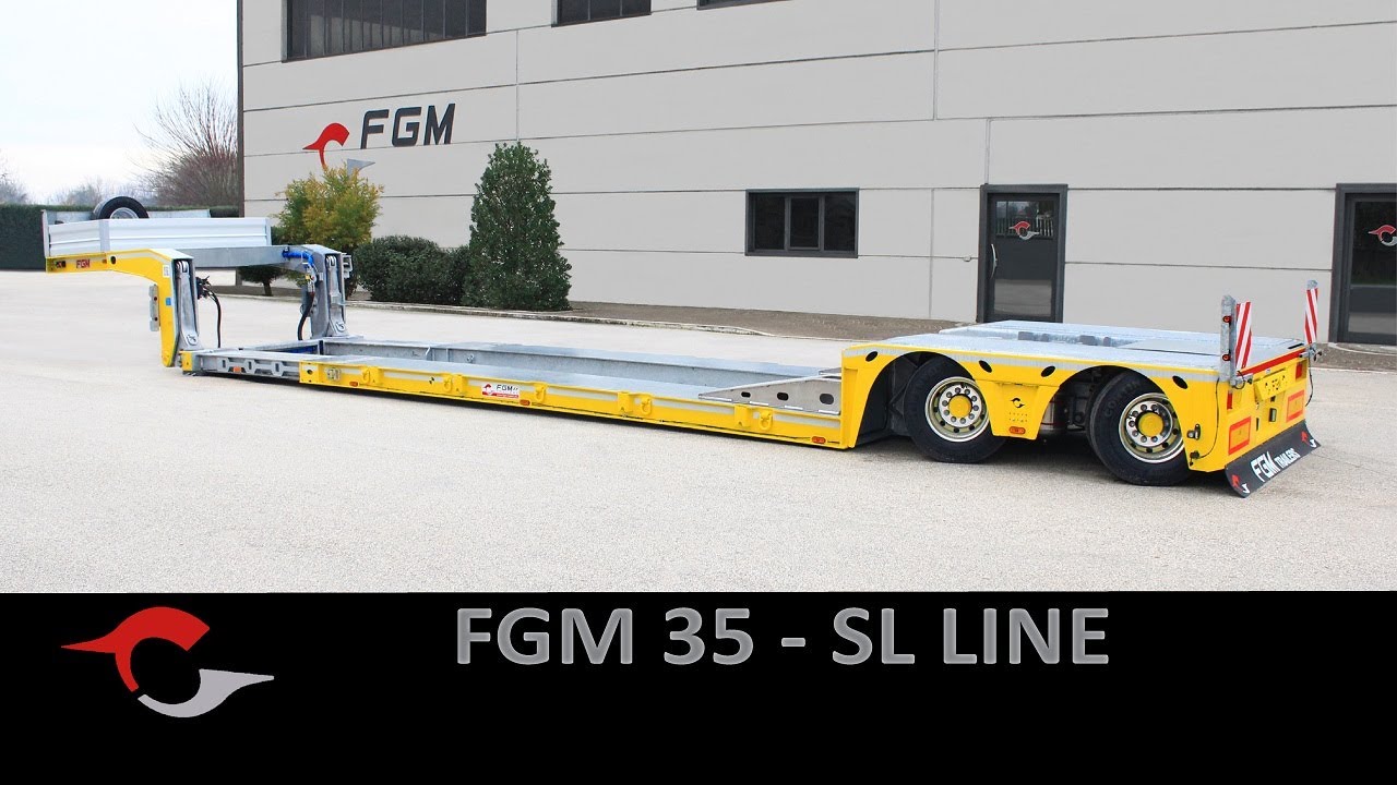 Low bed semitrailer FGM 35   FGM SL LINE
