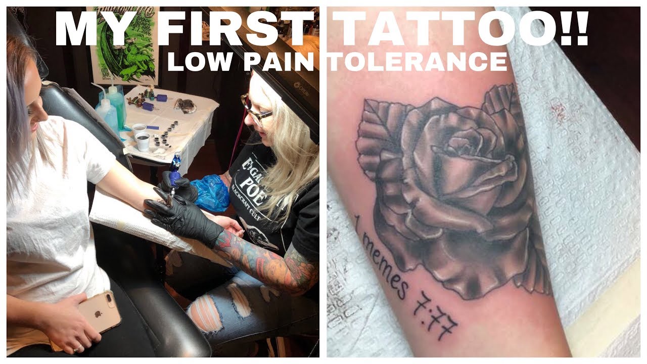 MY FIRST TATTOO | LOW PAIN TOLERANACE