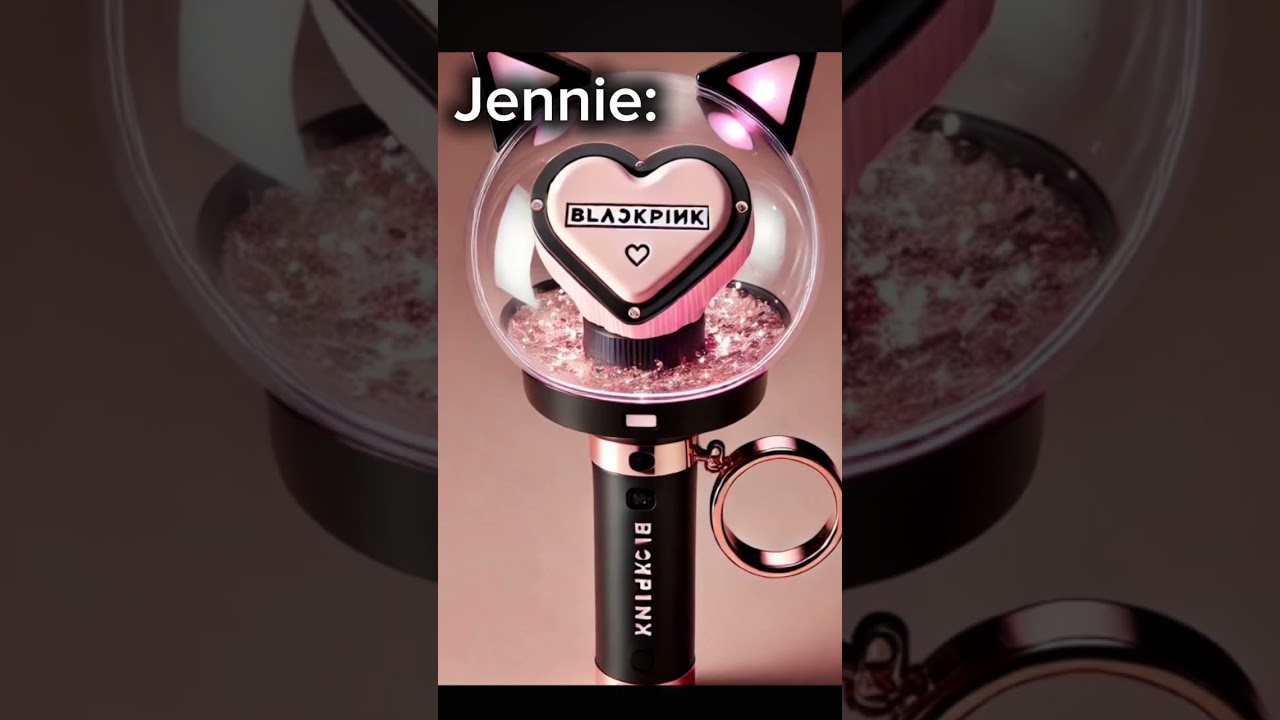 If blackpink members had their own light sticks #fyp #mantra #jenniekim #blackpink #shorts #jisookim
