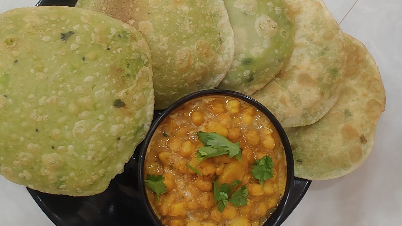 কড়াইশুঁটির কচুরির সাথে নিরামিষ চানা মশলা | Koraishutir Kochuri With Chana Masala | Matar Ki Kachori