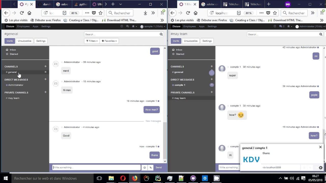 Odoo V10 Ultimat modern mail