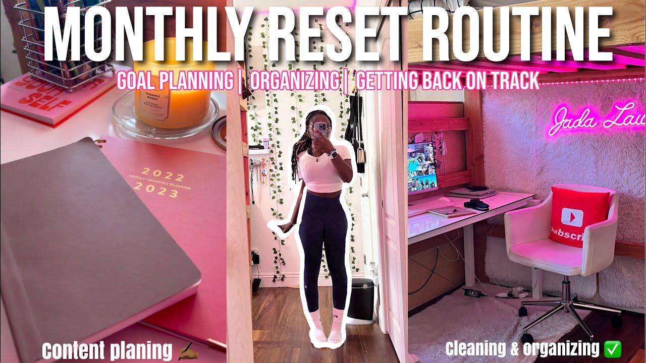 MY MONTHLY RESET ROUTINE! | Planning/Goal setting, cleaning & organizing etc