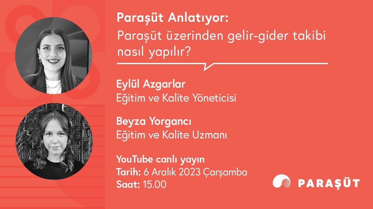 Paraşüt üzerinden gelir-gider takibi nasıl yapılır?
