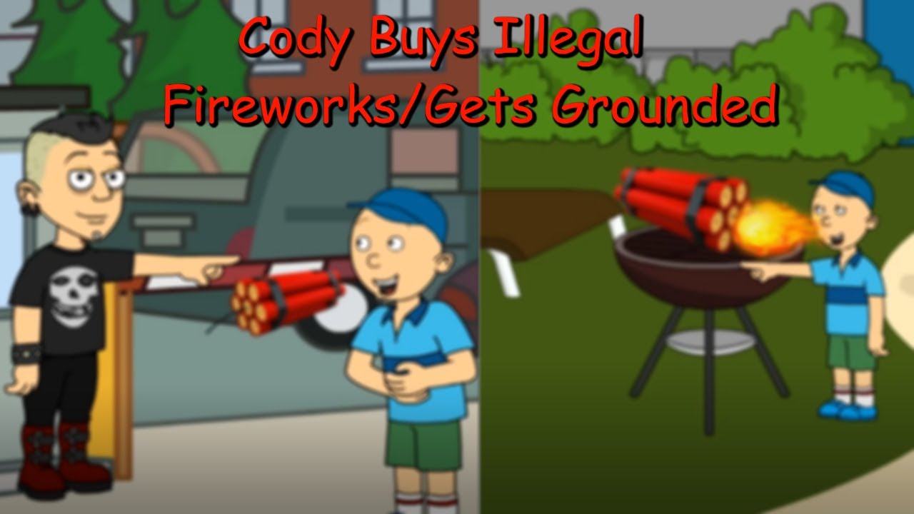 Cody Buys Fake Fireworks & Gets Grounded/Melted!